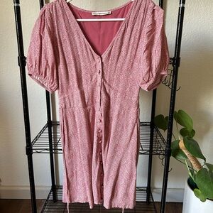 Abercrombie & Fitch Pink Midi Dress
